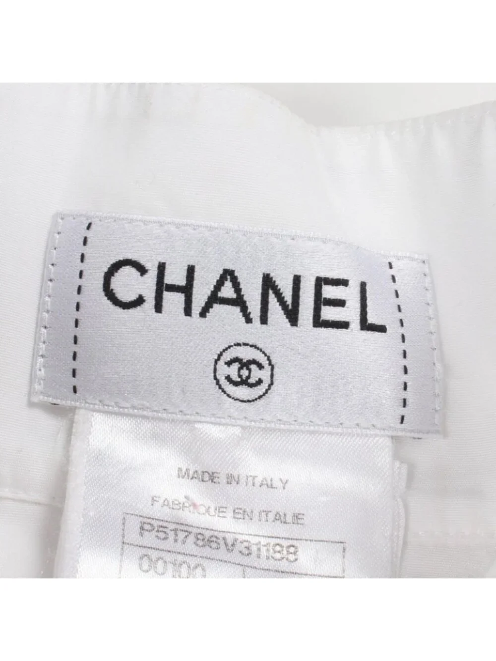 Chanel Frill Blouse Cotton Shirt